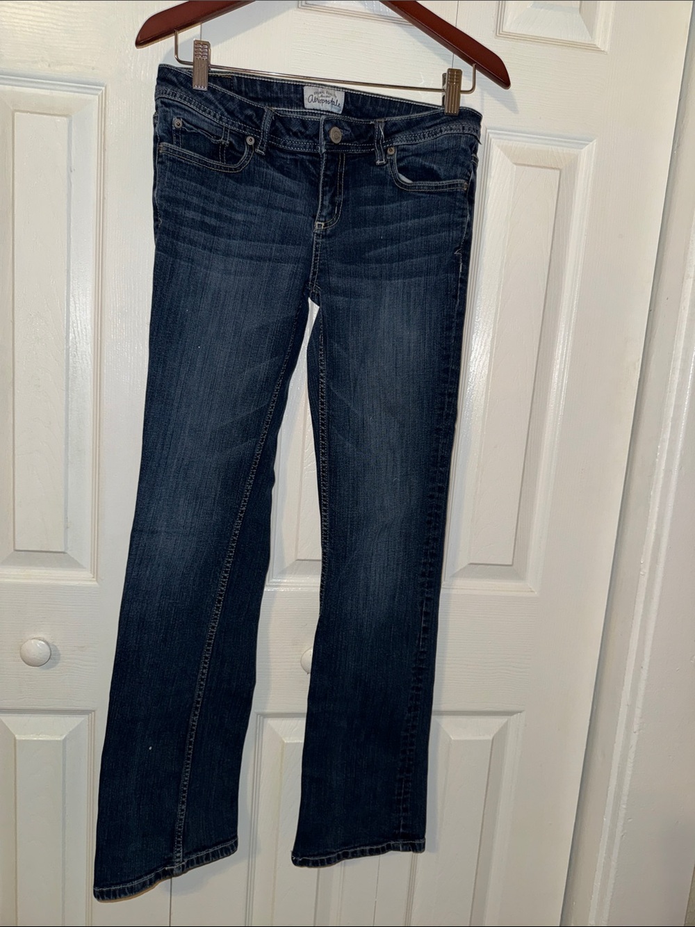 Aeropostale Women's Chelsea Boot Cut Jeans with stitching